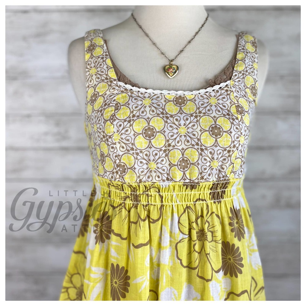 OLD Hippie Flower Child Top - Picture 3 of 12